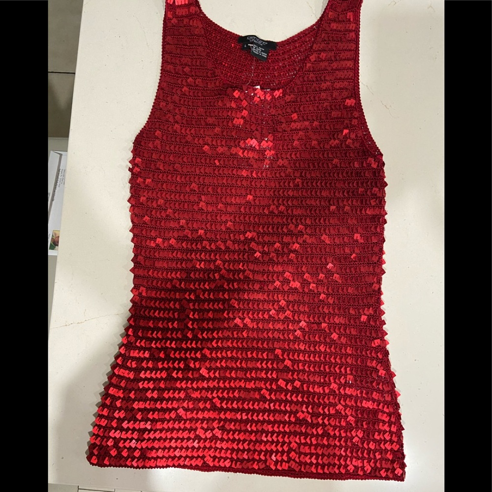 Karen Kane beaded top